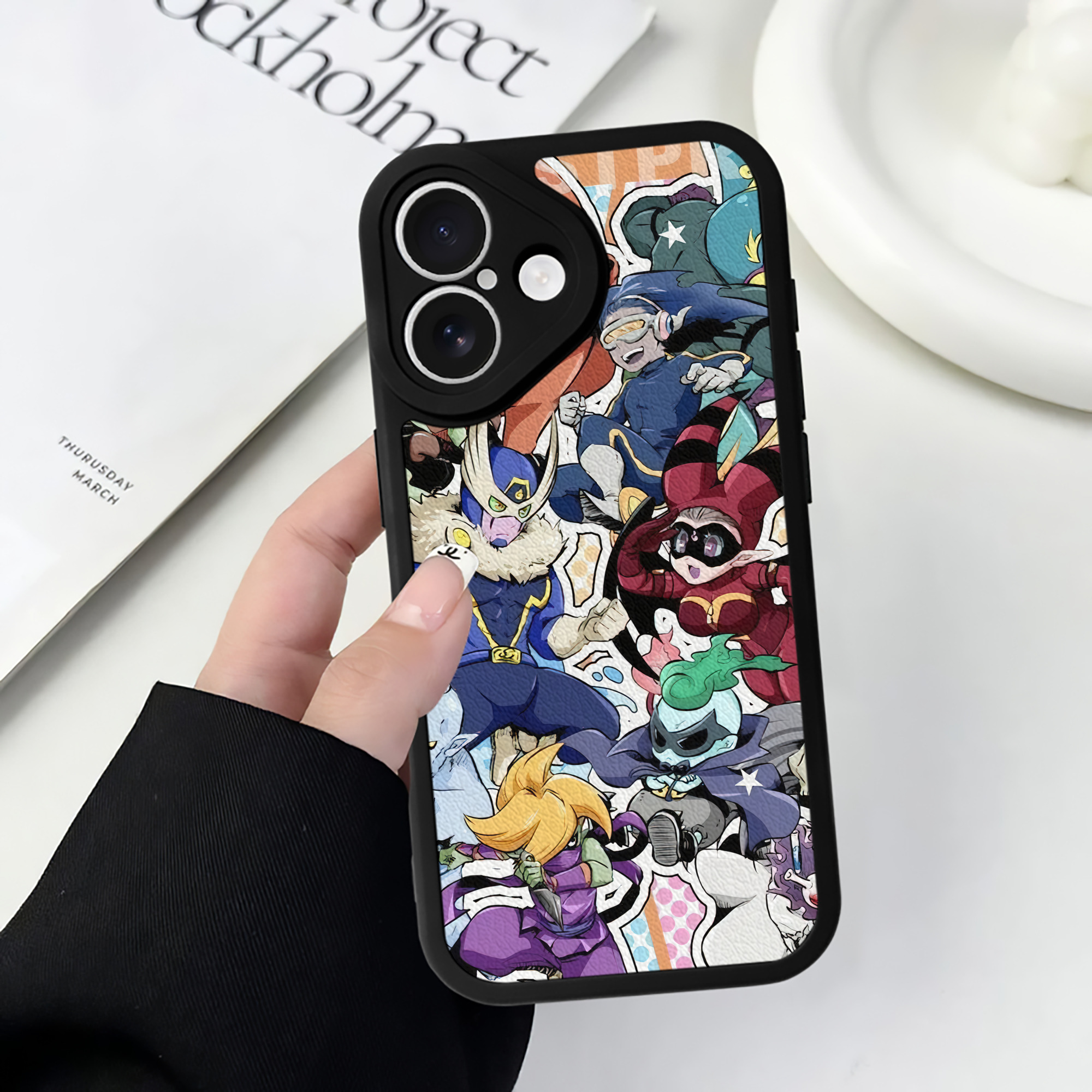 （画像用） 妖怪ウォッチ Yo-kai Watch 【iPhone 16シリーズ対応】シリコンスマホケース（レザー調） 材質：シリコン